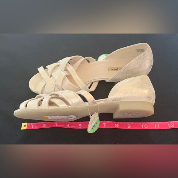 PAUL GREEN Women’s ECO Lucia D'Orsay Peep-Toe Sandal, Mineral Antic Metallic,7.5 - Picture 9 of 14